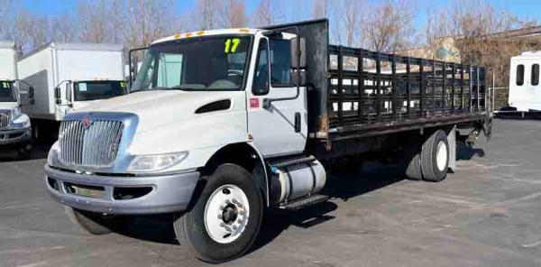 2017 INTERNATIONAL 4300 SBA 4X2 26ft. Stake Truck Only 80k Miles